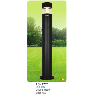 LG - 2707: Đèn trụ sân vườn LED 18W