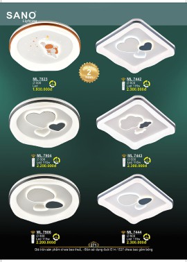 CATALOGUE ĐÈN SANO 2026-2027 ( Chiếc khấu từ 55%-58%)
