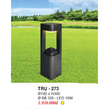 TRỤ - 273: Trụ đèn LED COB sân vườn 10W  - Ánh sáng vàng