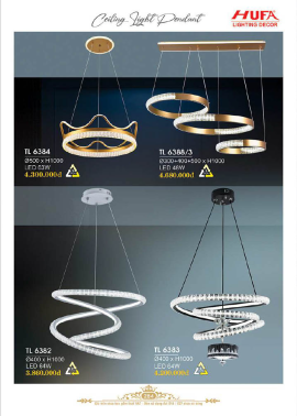 CATALOGUE ĐÈN HUFA ( CK TỪ 55%-65%)