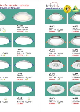 CATALOGUE ĐÈN TRANG TRÍ EUROTO 2025 ( CK từ 55%-60%)