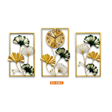 HF - ĐH - 2862: Bộ đồng hồ trang trí hình cánh hoa - KT:  L910mm x H560mm