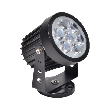 E - FN - 289: Đèn pha LED ngoài trời 7W - KT: Ø85mm x H120mm - IP65 - Ánh sáng trắng/vàng