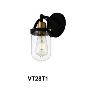 35 - VT28T1: Đèn gắn tường 1 bóng - KT: L150mm x H250mm - Bóng đèn chân E27 x 1 bóng