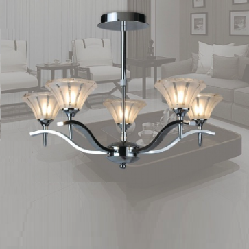 AC29-59: Đèn chùm kiểu ý 5 tay - KT:  Ø600mm x H430mm - Bóng đèn Ghim 40W x 5 bóng