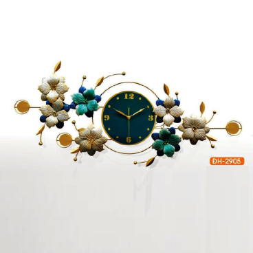 HF - ĐH - 2905: Đồng hồ trang trí hình cánh hoa - KT:  L990mm x H430mm