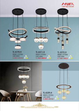 CATALOGUE ĐÈN HUFA ( CK TỪ 55%-65%)