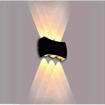 EU - CN - 295: Đèn gắn tường ngoài trời - KT: L165mm x W40mm x H80mm - Đèn LED ( chip LED Bridghlux) 1W x 6 ánh sáng vàng