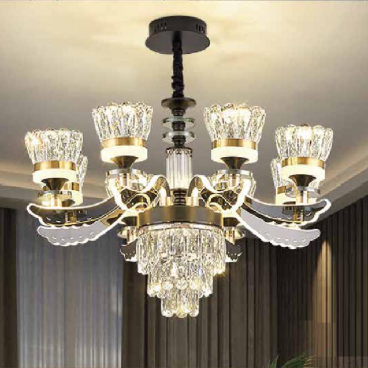 CNQT - 299 : Đèn chùm LED Phale 8 tay -  KT: Ø750mm x H950mm - Đèn LED đổi 3 màu