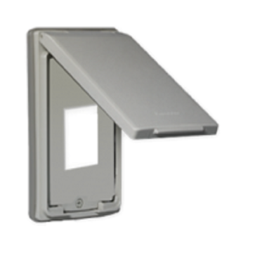 WEG79029: Mặt màu trắng dùng cho ổ cắm đơn 3 chấu có nắp che