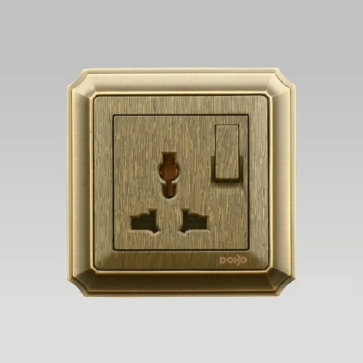 S70S-87014: Bộ ổ cắm đơn đa năng + Contac đơn đảo chiều