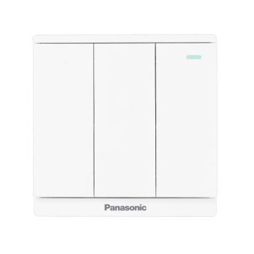 WMF516 -1VN: Bộ 3 Công tắc C, 2 chiều, bắt vít, có chỉ báo dạ quang -  250V – 10A