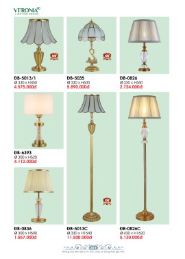 CATALOGUE ĐÈN VERONA 2026 ( CK từ 50%-60%)