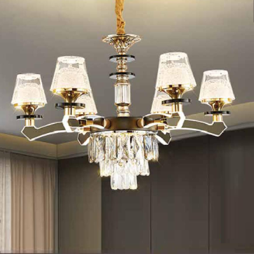 CNQT - 301: Đèn chùm LED Phale 6 tay -  KT: Ø700mm x H900mm - Đèn LED