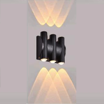 EU - CN - 303: Đèn gắn tường LED - KT: L135mm x W45mm x H110mm - Đèn LED COB ( chip BridgeLux) 1W x 6 ánh sáng vàng