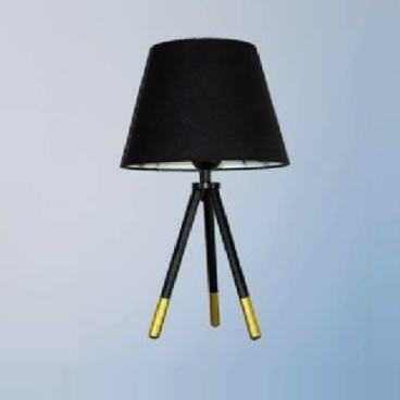 35 - DB3032 ĐEN: Đèn đặt tủ đầu giường/ đặt bàn - KT: L260mm x H400mm - Bóng đèn E27 x 1 bóng