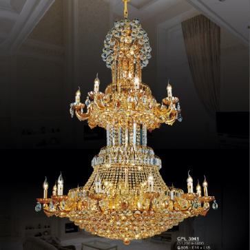 S - CPL 3041: Đèn chùm Phale nến - 505 hạt Phale -  KT: Ø1200mm x H1800mm - Bóng  đèn chân E14 x 57 bóng