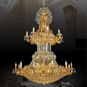 S - CPL 3041: Đèn chùm Phale nến - 505 hạt Phale -  KT: Ø1200mm x H1800mm - Bóng  đèn chân E14 x 57 bóng