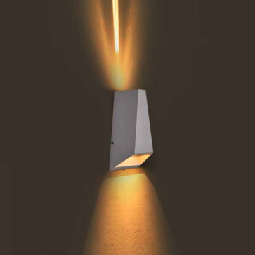 EU - CN - 307: Đèn gắn tường LED - KT: L100mm x W60mm x H175mm - Đèn LED COB ( chip Cree USA) 3W x 2 ánh sáng vàng