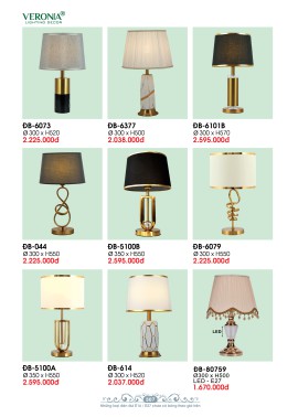 CATALOGUE ĐÈN VERONA 2026 ( CK từ 50%-60%)