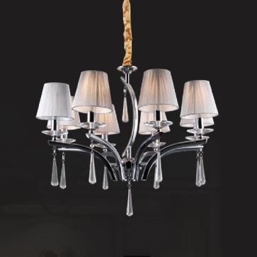 35 - DC308T8: Đèn chùm 8 tay - KT: Ø780mm x H480mm - Bóng đèn E14 x 8 bóng