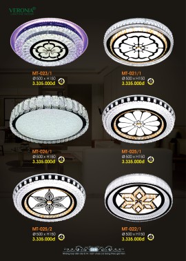 CATALOGUE ĐÈN VERONA 2026 ( CK từ 50%-60%)