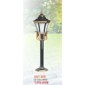 NVT 309: Đèn trụ sân vườn hợp kim