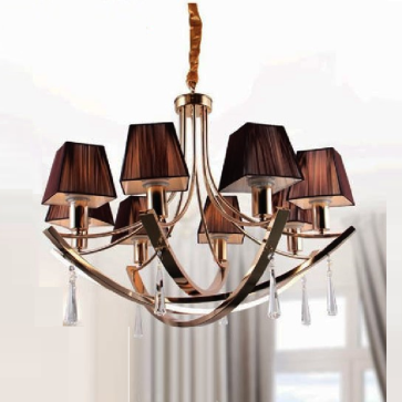 35 - DC3096T8: Đèn chùm 8 tay - KT: Ø780mm x H550mm - Bóng đèn E14 x 8 bóng