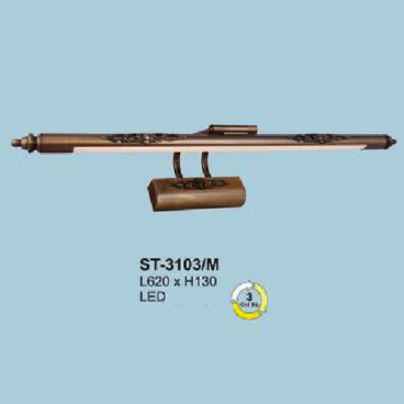 AN - ST - 3103/M: Đèn rọi tranh / rọi gương - KT: L620mm x H130mm - Đèn LED ánh sáng đổi 3 màu