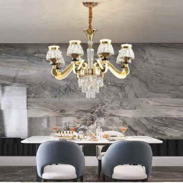 CNQT - 311: Đèn chùm LED Phale 8 tay - KT:  Ø750mm x H900mm - Đèn LED