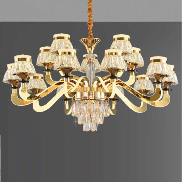 CNQT - 312: Đèn chùm LED Phale 15 tay -  KT: Ø950mm x H1000mm - Đèn LED