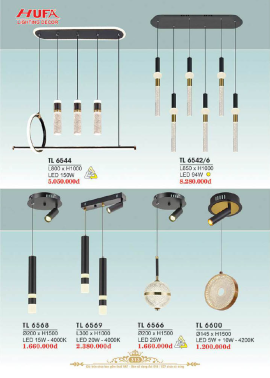 CATALOGUE ĐÈN HUFA ( CK TỪ 55%-65%)