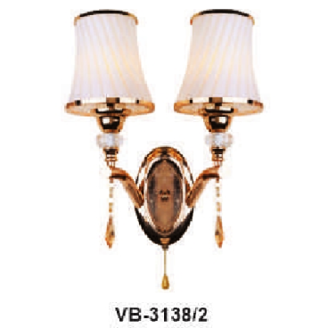 AN - VB - 3138/1: Đèn gắn tường đôi - KT: L350mm x H320mm - Bóng đèn E27 x 2