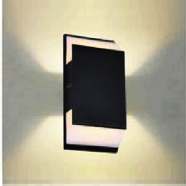 EU - CN - 318:  Đèn gắn tường LED - KT: L90mm x W50mm x H185mm - Đèn LED SMD ( chip BridgeLux) 6W  ánh sáng vàng