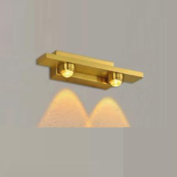 E - S-32/2: Đèn rọi tranh/rọi gương khối 2 bóng - KT: L200mm x W50mm x H50mm - Đèn LED 3Wx 2 ánh sáng trắng/vàng