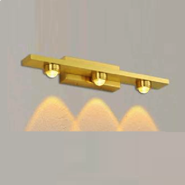 E - S - 32/3: Đèn rọi tranh/rọi gương 3 bóng - KT: L300mm x W50mm x H50mm - Đèn LED 3W x 3 ánh sáng trắng/vàng