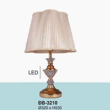 AU - ĐB - 3210: Đèn đặt tủ đầu giường/ đèn bàn - KT: Ø320mm x H530mm - Bóng đèn E27 x 1 bóng