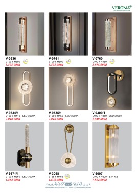 CATALOGUE ĐÈN VERONA 2026 ( CK từ 50%-60%)