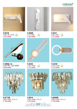 CATALOGUE ĐÈN VERONA 2026 ( CK từ 50%-60%)