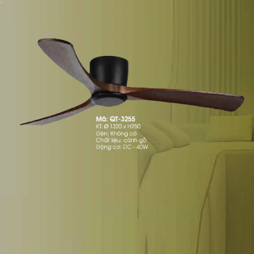 QT - 3255: Quạt trần 3 cánh