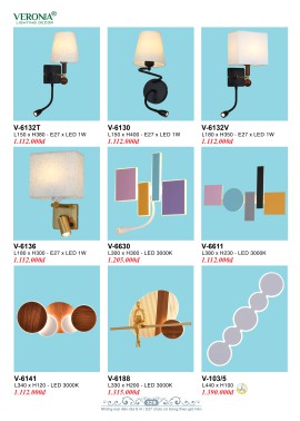 CATALOGUE ĐÈN VERONA 2026 ( CK từ 50%-60%)