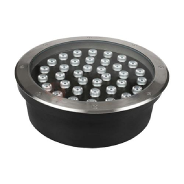 LUG -  32T/32V: Đèn LED âm sàn trên bờ 32W -  IP 65 -  KT: Ø300mm x H95mm - Lỗ khoét: Ø200mm - Ánh sáng trắng/vàng