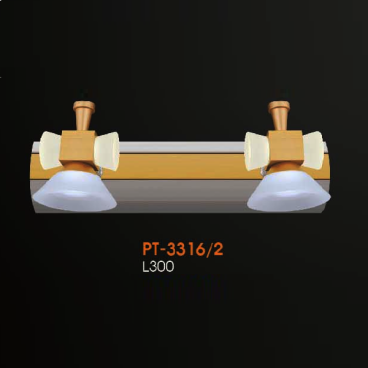 VE - PT - 3316/2: Đèn rọi tranh/gương đôi - KT: L300mm - Đèn LED ánh sáng vàng