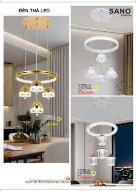 CATALOGUE ĐÈN SANO 2026-2027 ( Chiếc khấu từ 55%-58%)