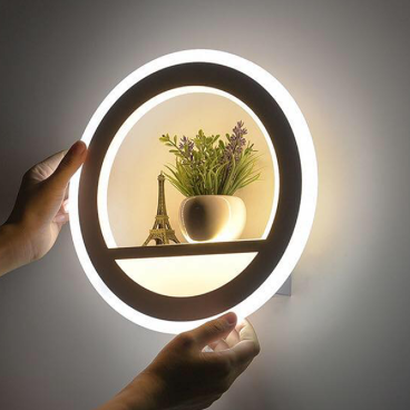 GT - 307 - 18: Đèn gắn tường LED - KT: Ø280mm  - Đèn LED đổi 3 màu