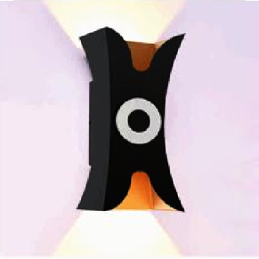 EU - CN - 341: Đèn gắn tường LED - KT: L90mm x W90mm x H200mm - Đèn LED  5W x 2 + 3W ánh sáng vàng