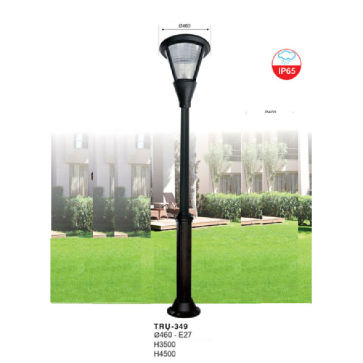 TRỤ 349: Đèn trụ  hợp kim chóa thủy tinh lớn 1 bóng - Cao 3500mm