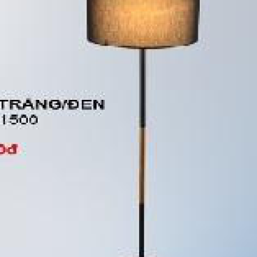 35- DD3084 Đen: Đèn cây, KT: L360mm*H1500mm 