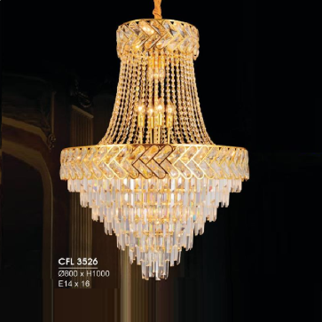 HF - CFL 3526: Đèn thả Phale - KT: Ø800mm x H1000mm - Bóng đèn E14 x 16 bóng