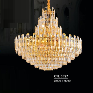 HF - CFL 2818: Đèn thả Phale  - KT: Ø900mm x H760mm - Đèn chân E14 x 21 bóng